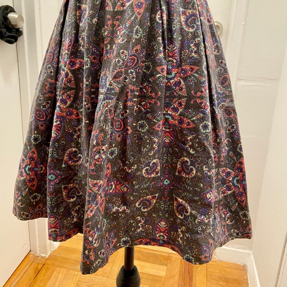 Vintage American Eagle Paisley Yoke Dress - Picture 4 of 8